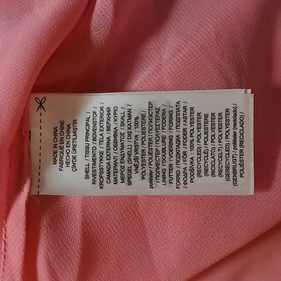 Ralph Lauren Satin Charmeuse Cocktail Dress Poolside Rose Size 12 - Picture 9 of 10